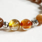 Letter S | Peach Moonstone & Golden Titanium Rutilated Quartz Bracelet