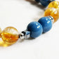 Letter F | Citrine Pyramid & Blue Opal Bracelet