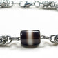 Black & White Dzi Bead Bracelet