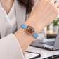 Calcite Rutilated Leather Bracelet