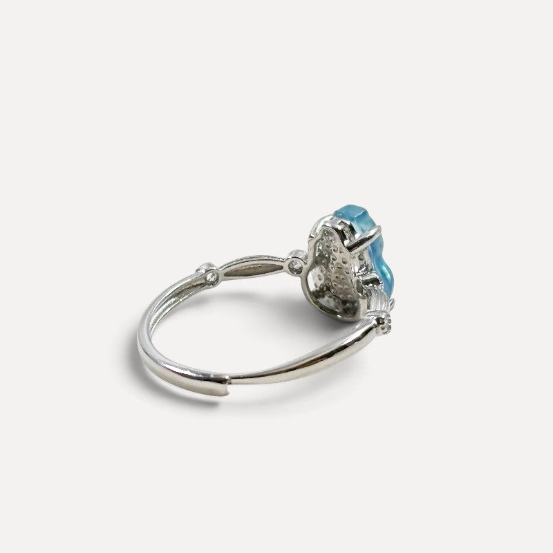 Aquamarine Gourd Ring