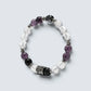 Abacus Charm + White Phantom Quartz w/ Eye Auralite Quartz Bracelet