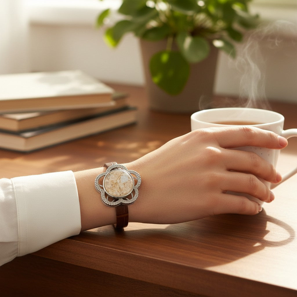 White Phantom Leather Bracelet
