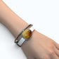 Yellow Amber Leather Bracelet