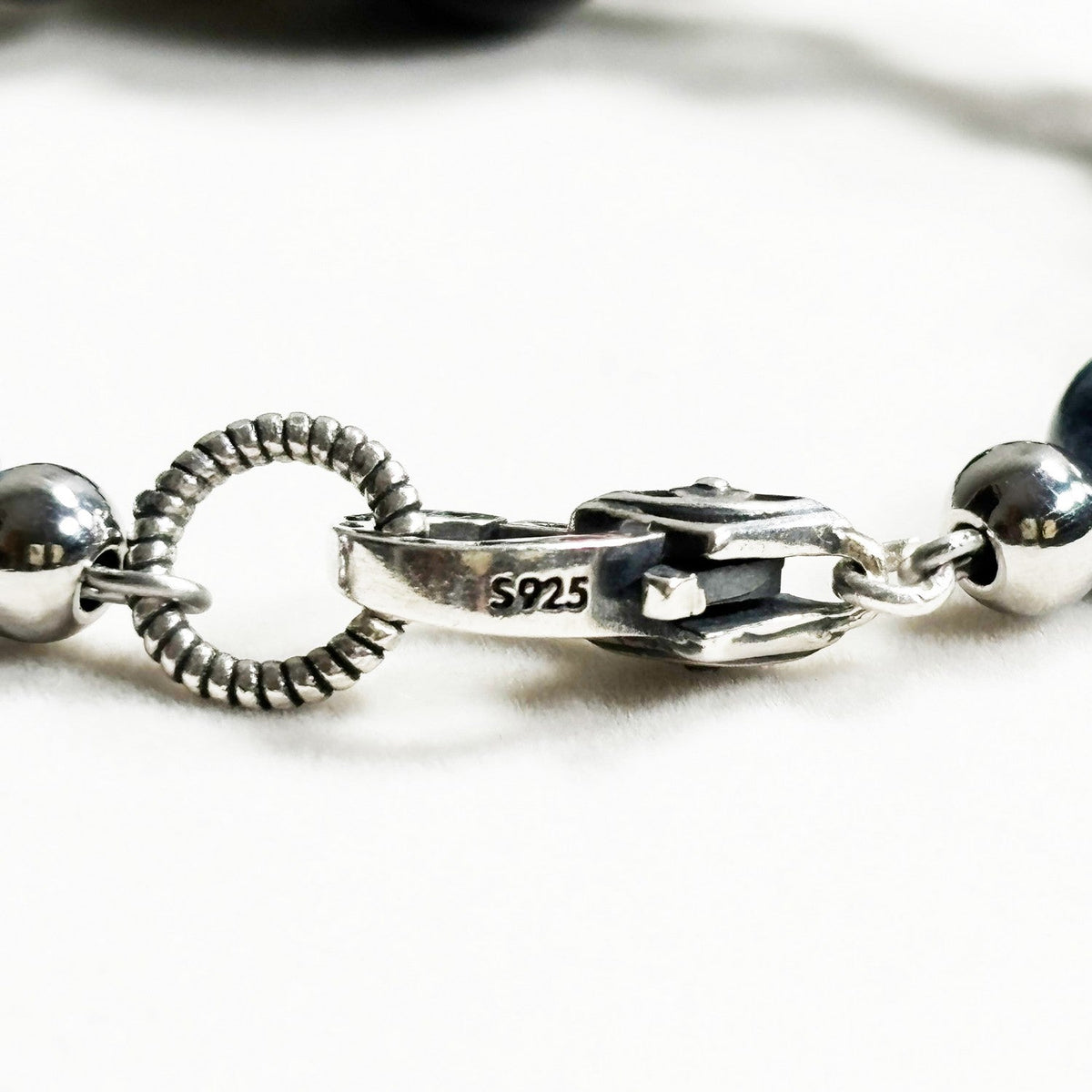 Agate Charm w/ Pietersite Bangle