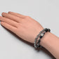 Letter I | Eye Auralite & Blue Tiger Eye Bracelet