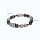 Letter A | Grey Moonstone & Black Auralite Bracelet