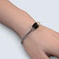 Black & White Dzi Bead Bracelet