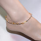 Citrine w/ Freshwater Pearl Anklet