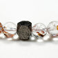 Citrine Charm + Hematoid Quartz w/ Sweden Meteorite Bracelet