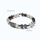 Letter J | Yellow Phantom Pyramid & Eye Auralite Bracelet