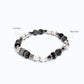 Letter B | Clear Quartz & Black Auralite Bracelet