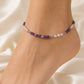 Amethyst w/ Freshwater Pearl Anklet