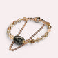 Nectar Dzi Bead w/ Blackgold Super Seven Quartz Bangle