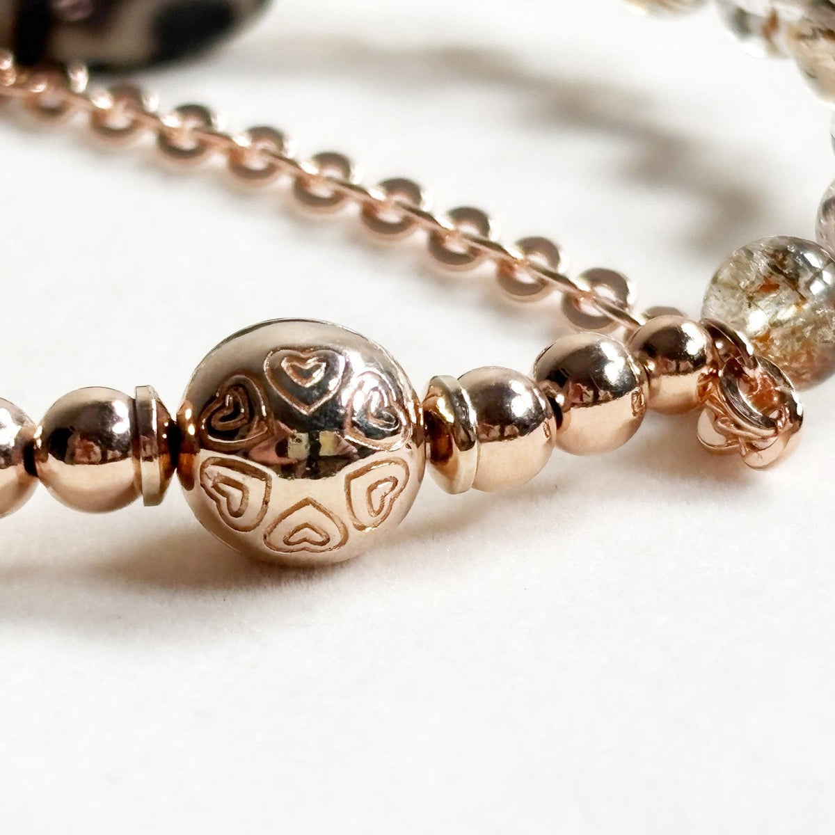 Nectar Dzi Bead w/ Blackgold Super Seven Quartz Bangle