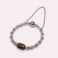 Special Three Eye Dzi Bead w/ Amethyst Super Seven Quartz Bangle