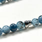 Black Sunstone w/ Devil Blue Aquamarine Dual -Loop Bracelet
