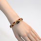 Tiger Tooth Dzi Bead + Garnet w/ Citrine Dual-Loop Bracelet