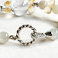 Rainbow Clear Quartz Charm +Green Moonstone Quartz  w/ Citrine Bracelet