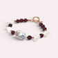 Freshwater Pearl w/ Purple Garnet Bracelet