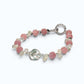 Green Phantom Quartz Charm +Guava Quartz  w/ Prehnite Bracelet