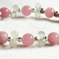 Green Phantom Quartz Charm +Guava Quartz  w/ Prehnite Bracelet