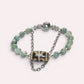 Wujie Boundless Dzi Bead w/ Green Kyanite Bangle