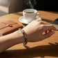 Wujie Boundless Dzi Bead w/ Green Kyanite Bangle