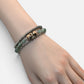 Wujie Boundless Dzi Bead w/ Green Kyanite Bangle