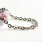 Rose Quartz Charm + Lavender Quartz w/ Rhodochrosite Dual- Loop Bracelet