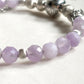 Tiger Tooth Dzi Bead w/ Lavender Quartz Bangle