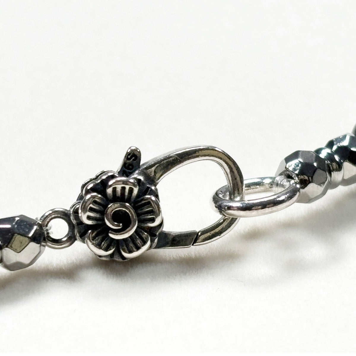 Blackgold Super Seven Quartz Charm w/ Black Skeletal Sunstone Dual -Loop Bracelet