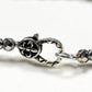 Blackgold Super Seven Quartz Charm w/ Black Skeletal Sunstone Dual -Loop Bracelet