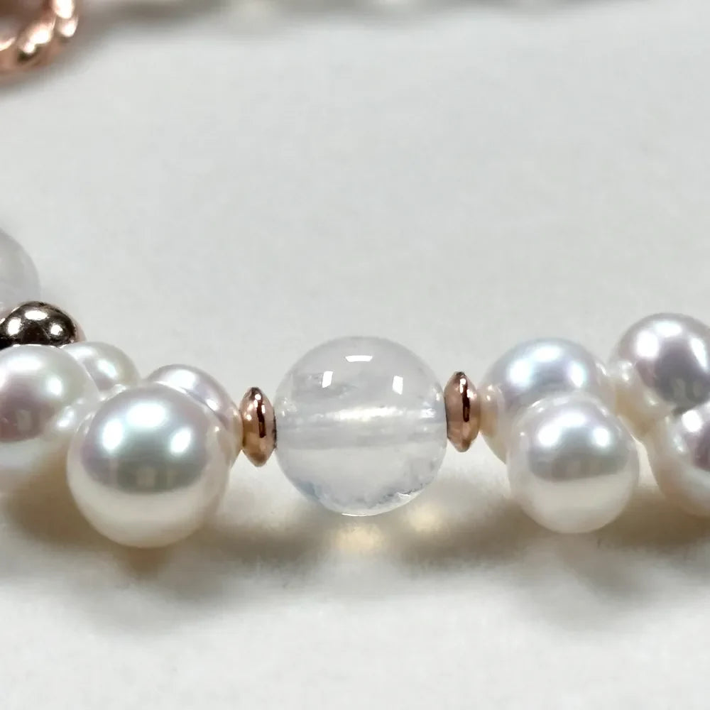 Freshwater Pearl w/ Moonstone Bracelet
