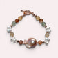 Freshwater Pearl w/ Rainbow Rutilated Quartz Bracelet