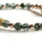 Tiger Tooth Dzi Bead w/ Green Rutilated Quartz Bangle