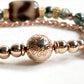 Tiger Tooth Dzi Bead w/ Green Rutilated Quartz Bangle
