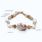 Freshwater Pearl w/ Rainbow Rutilated Quartz Bracelet