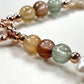Freshwater Pearl w/ Rainbow Rutilated Quartz Bracelet