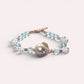 Freshwater Pearl w/ Blue Topaz Bracelet