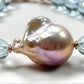 Freshwater Pearl w/ Blue Topaz Bracelet