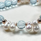 Freshwater Pearl w/ Blue Topaz Bracelet