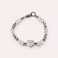 White Phantom Quartz Charm + Moonstone w/ Freshwater Pearl Bracelet