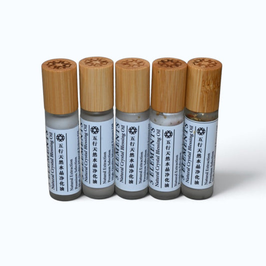 5 Elements Natural Crystal Blessing Oil (Bundle)