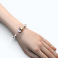 Freshwater Pearl w/ Pink Morganite Quartz Bracelet